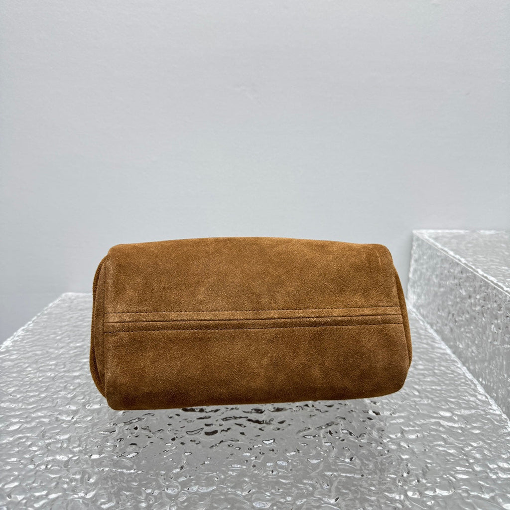 ＰＲＤＡ SUEDE LEATHER SHOULDER BAG COFFEE
