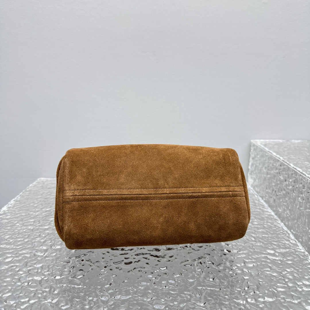 ＰＲＤＡ SUEDE LEATHER SHOULDER BAG COFFEE