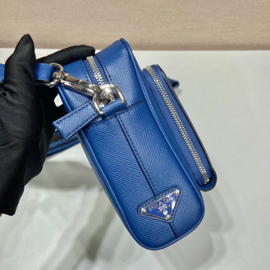 ＰＲＤＡ SAFFIANO LEATHER SHOULDER BAG AIR FORCE BLUE