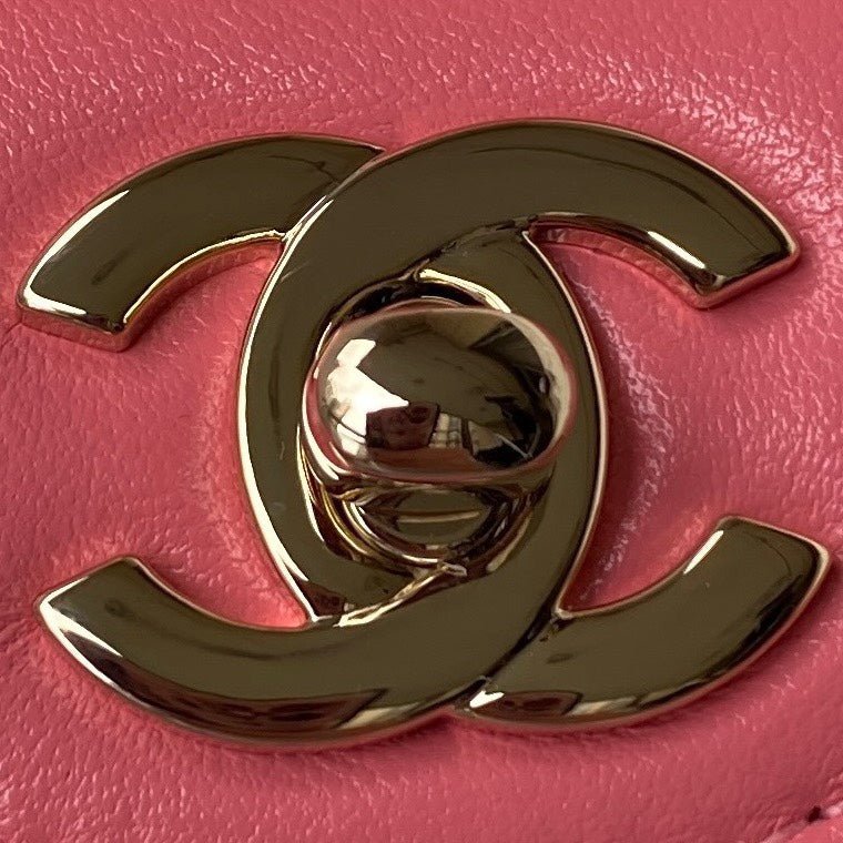 ＣＨＮＥＬHEART BAG CORAL PINK