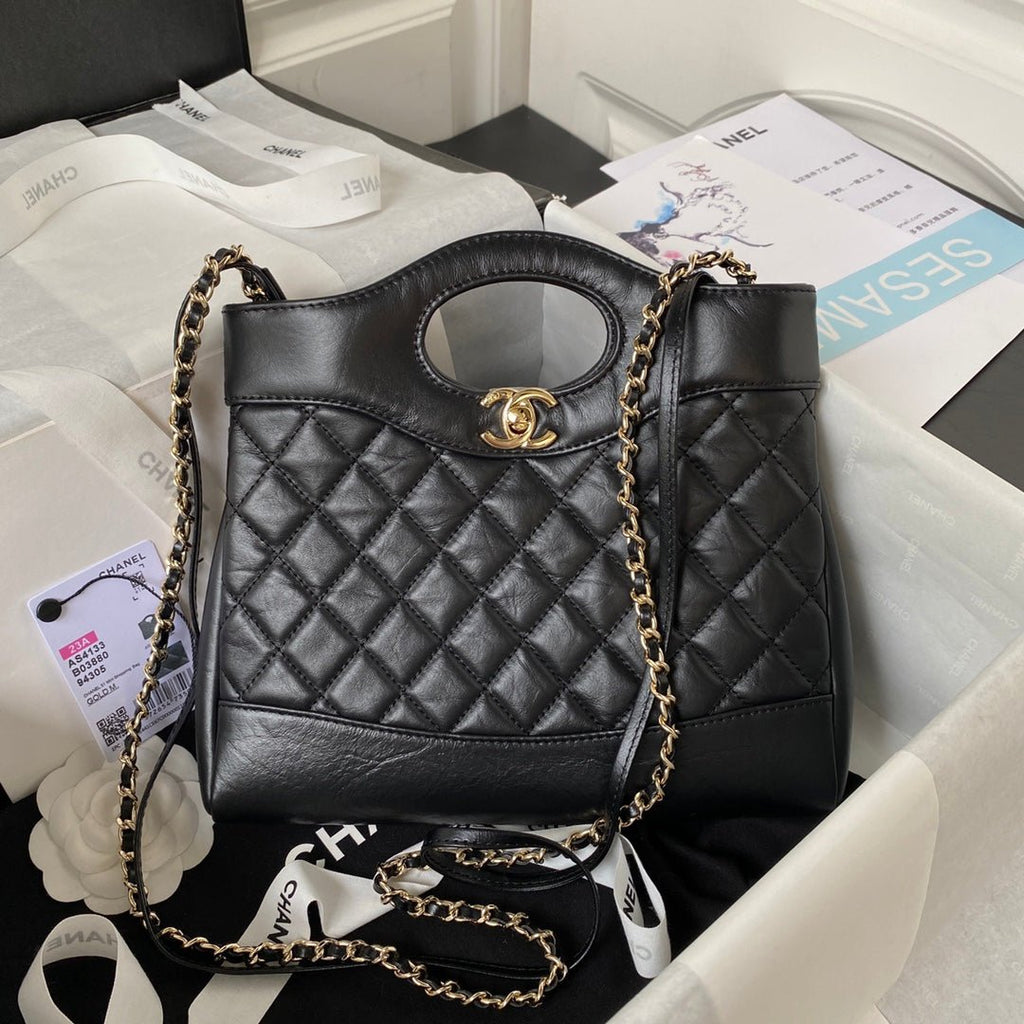 ＣＨＮＥＬ31 MINI SHOPPING BAG BLACK