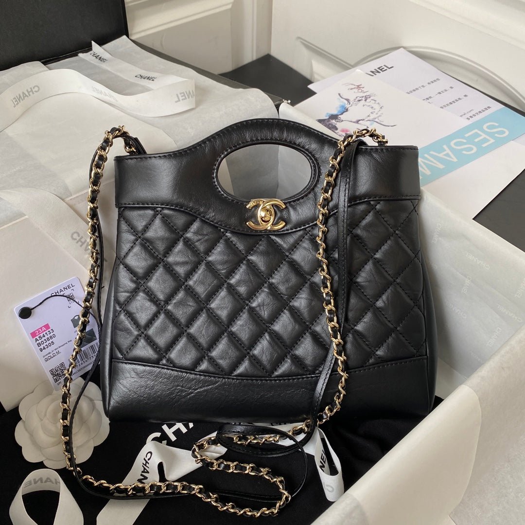 ＣＨＮＥＬ31 MINI SHOPPING BAG BLACK