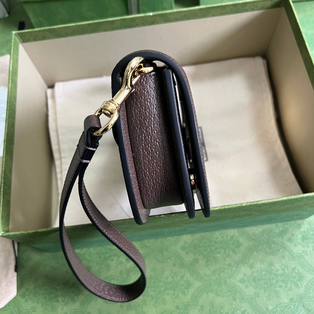 ＧＣＣＩBLONDIE LEATHER SHOULDER BAG BEGIE-BROWN