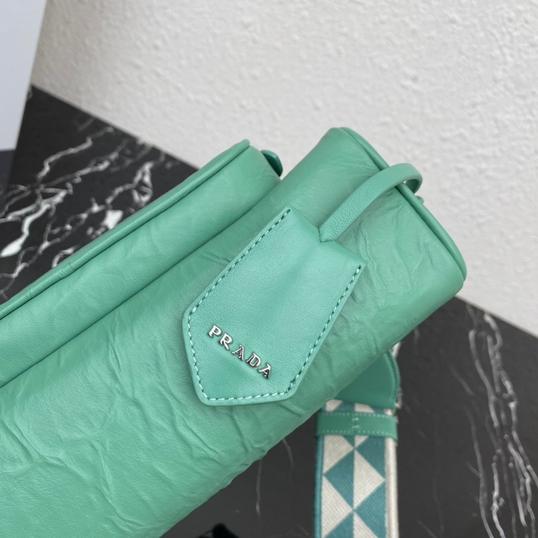ＰＲＤＡ NAPPA ANTIQUE MULTI-POCKET SHOULDER BAG SAGE GREEN