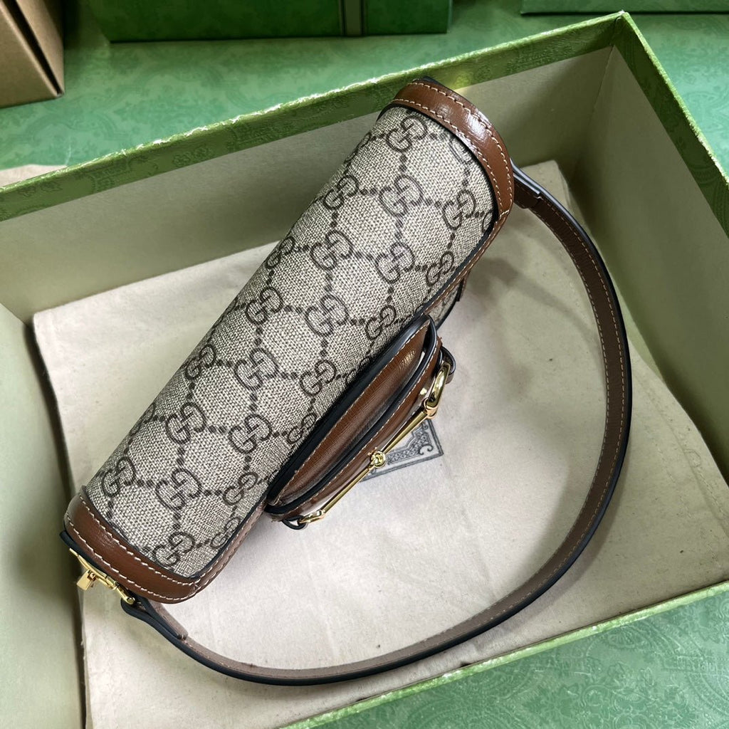 ＧＣＣＩHORSEBIT 1955 MINI GG CANVAS SHOULDER BAG