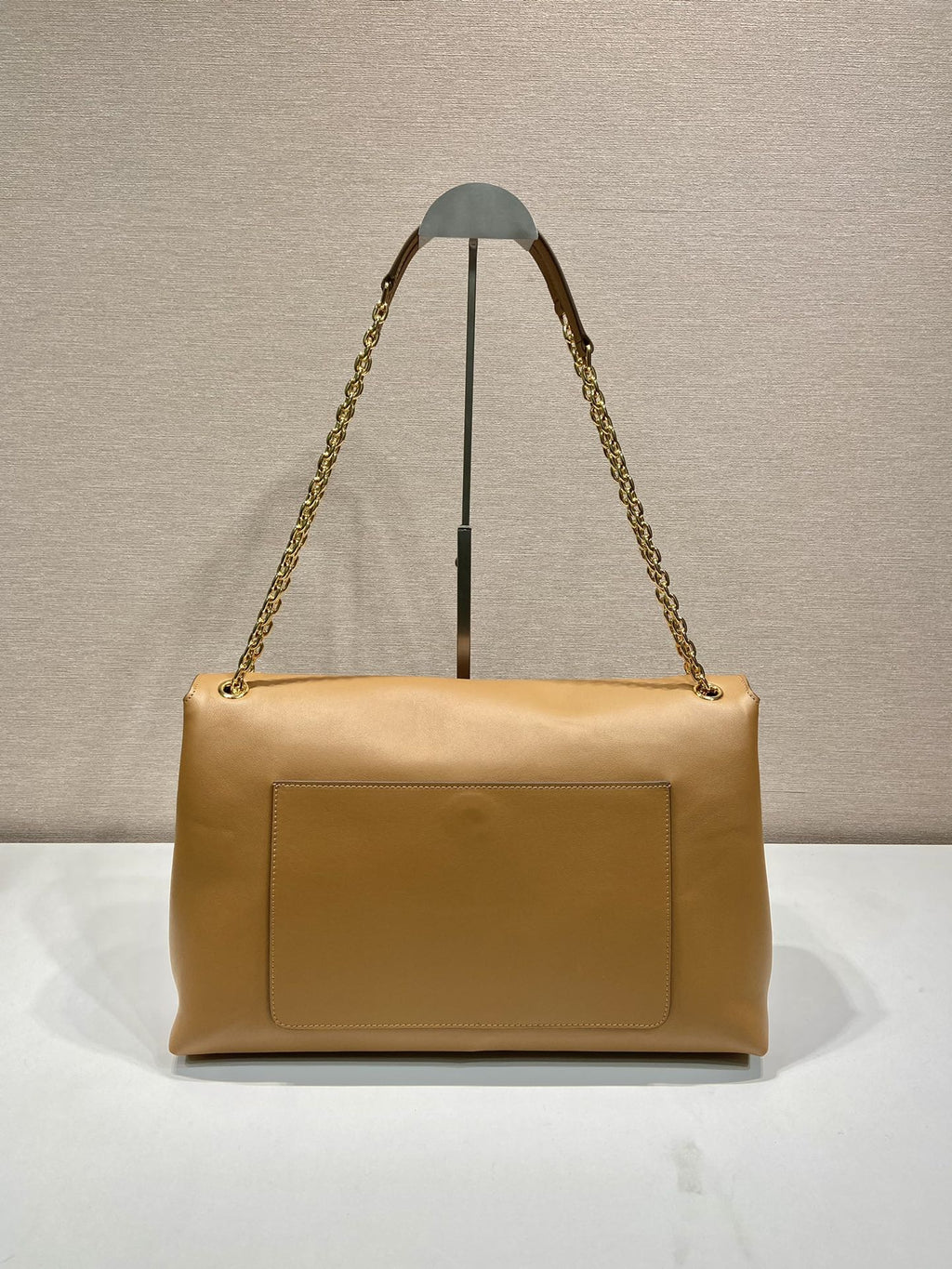 ＰＲＤＡ DOUX EXTRA LARGE LEATHER SHOULDER BAG CARAMEL