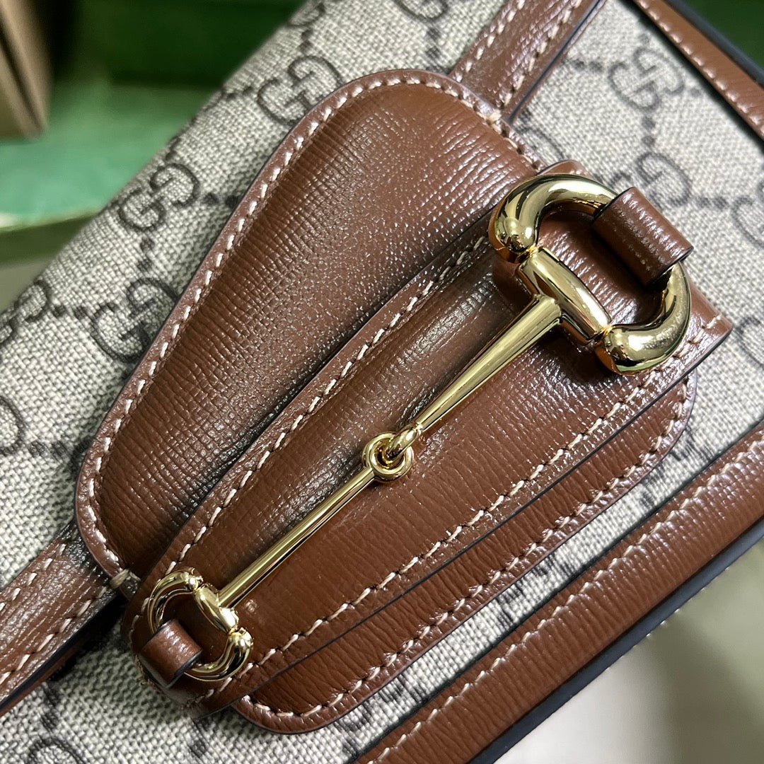 ＧＣＣＩHORSEBIT 1955 MINI GG CANVAS SHOULDER BAG