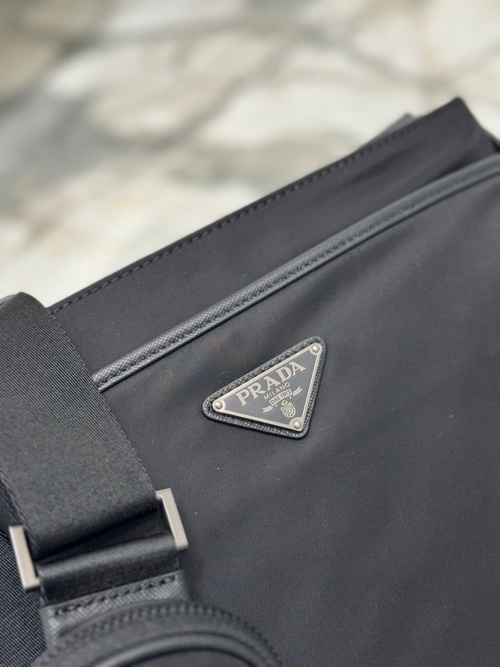 ＰＲＤＡ RE-NYLON AND SAFFIANO LEATHER SHOULDER BAG