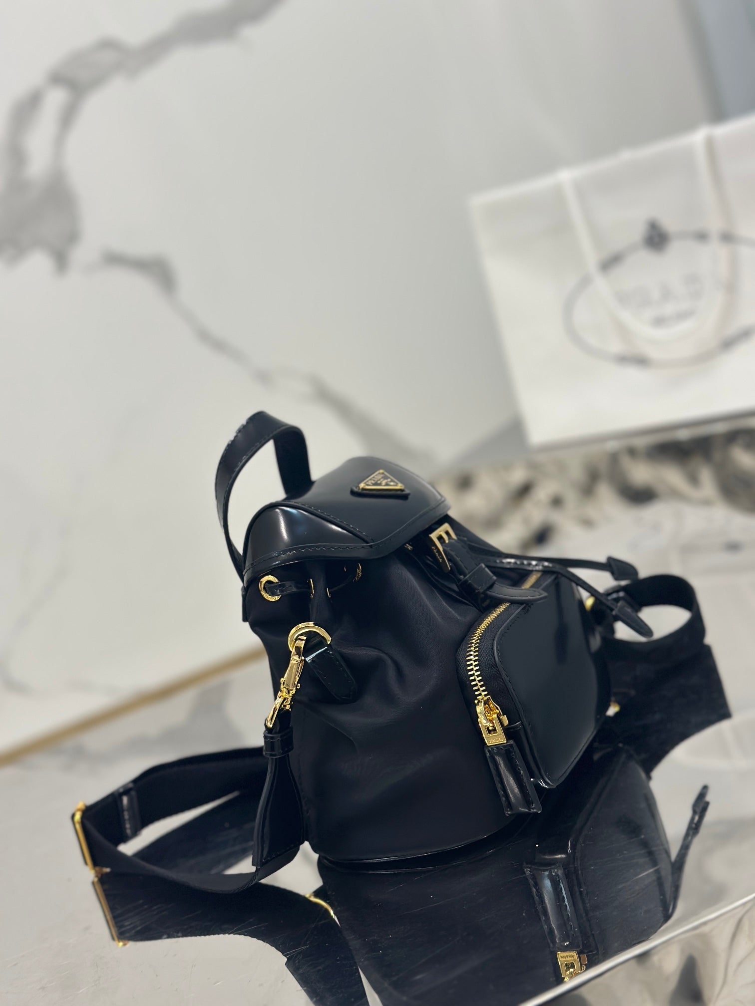 ＰＲＤＡ SMALL RE-NYLON BACKPACK