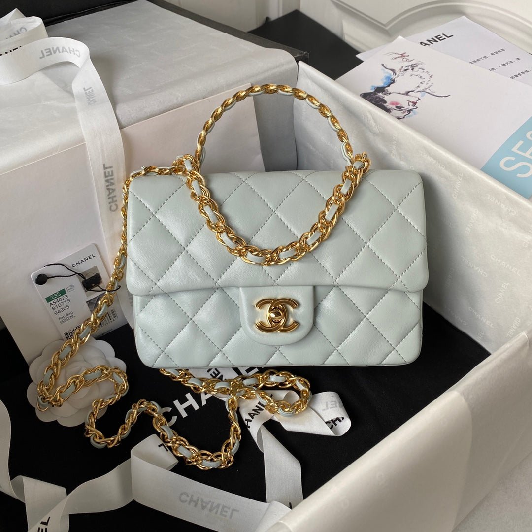 ＣＨＮＥＬSMALL FLAP BAG WITH TOP HANDLE