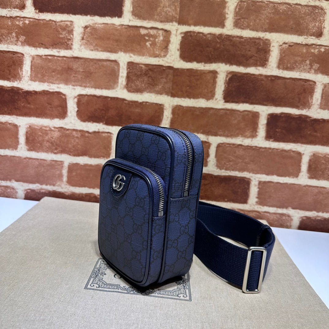 ＧＣＣＩOPHIDIA MINI SHOULDER BAG GG SUPREME NAVY