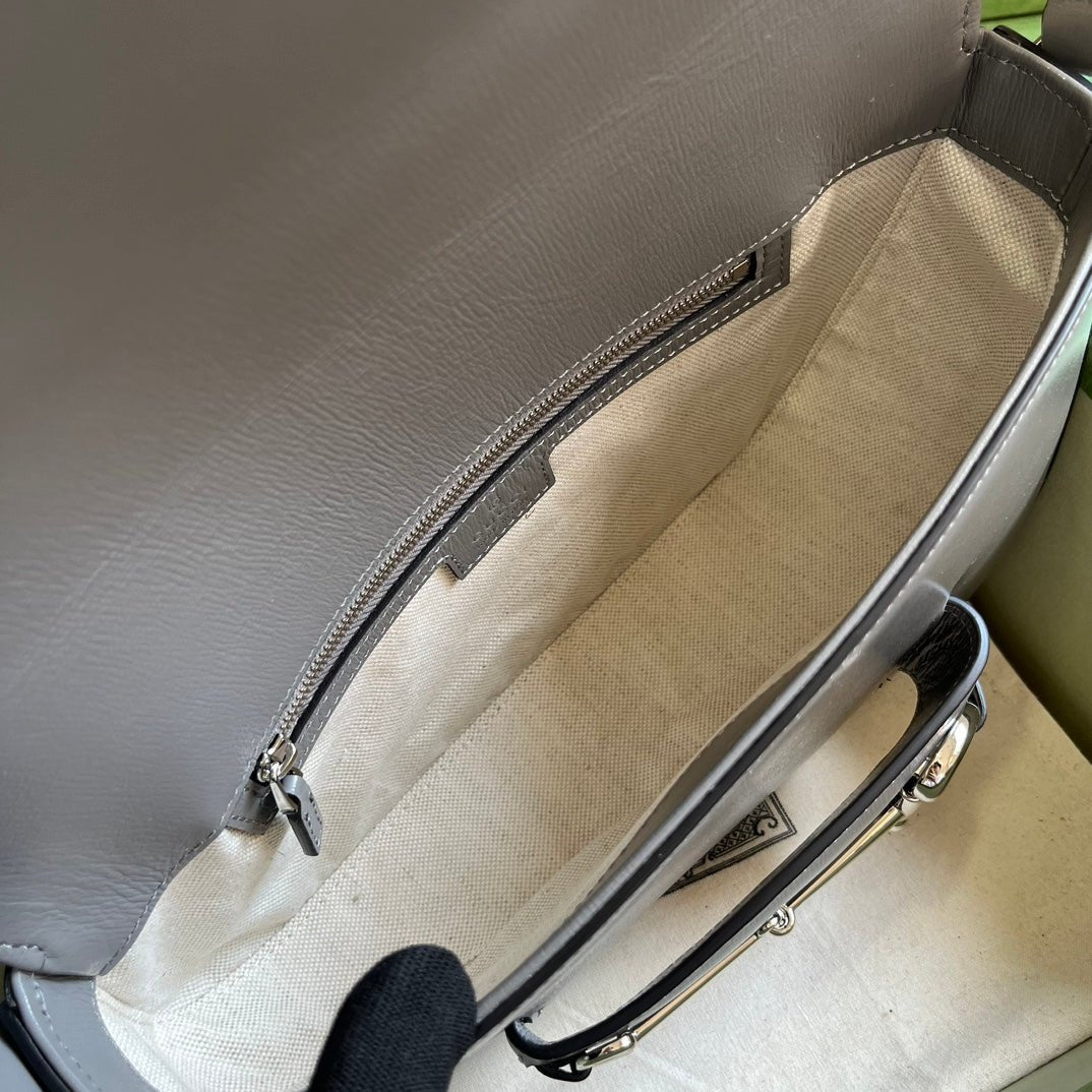 ＧＣＣＩHORSEBIT 1955 SMALL SHOULDER BAG GREY