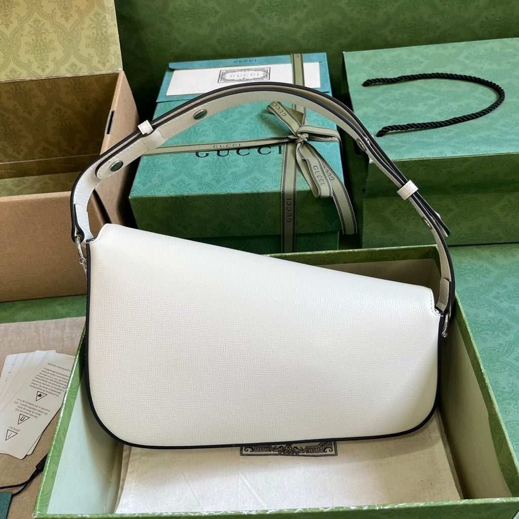 ＧＣＣＩHORSEBIT 1955 SMALL SHOULDER BAG WHITE