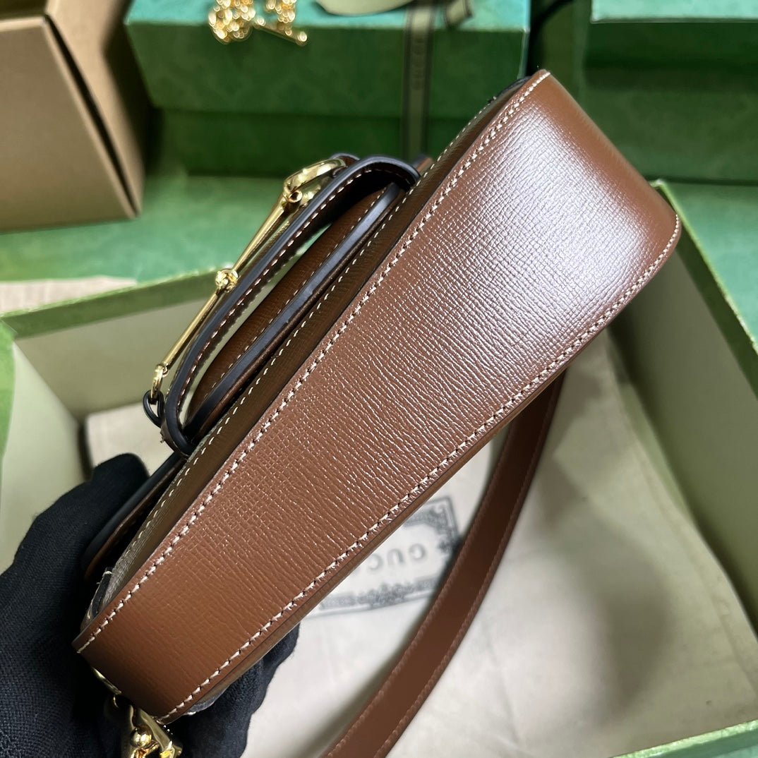 ＧＣＣＩHORSEBIT 1955 MINI GG CANVAS SHOULDER BAG