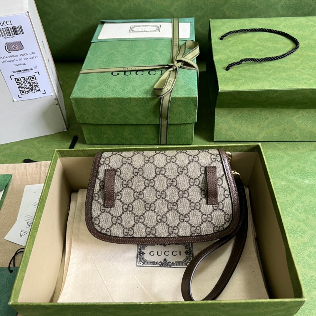 ＧＣＣＩBLONDIE LEATHER SHOULDER BAG BEGIE-BROWN