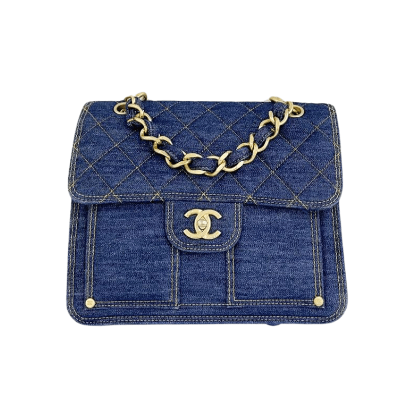 ＣＨＮＥＬSQUARE FLAP BACKPACK BLUE DENIM
