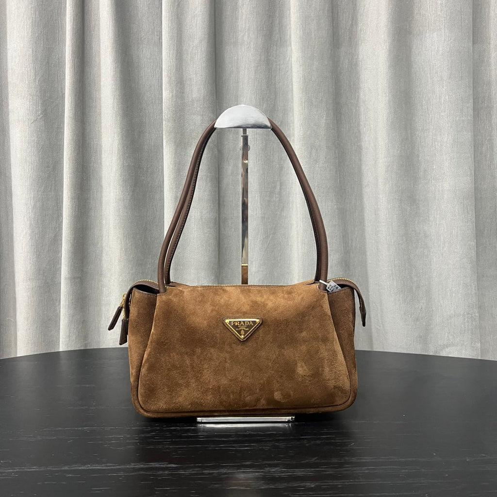 ＰＲＤＡ DARLING MEDIUM SUEDE LEATHER SHOULDER BAG