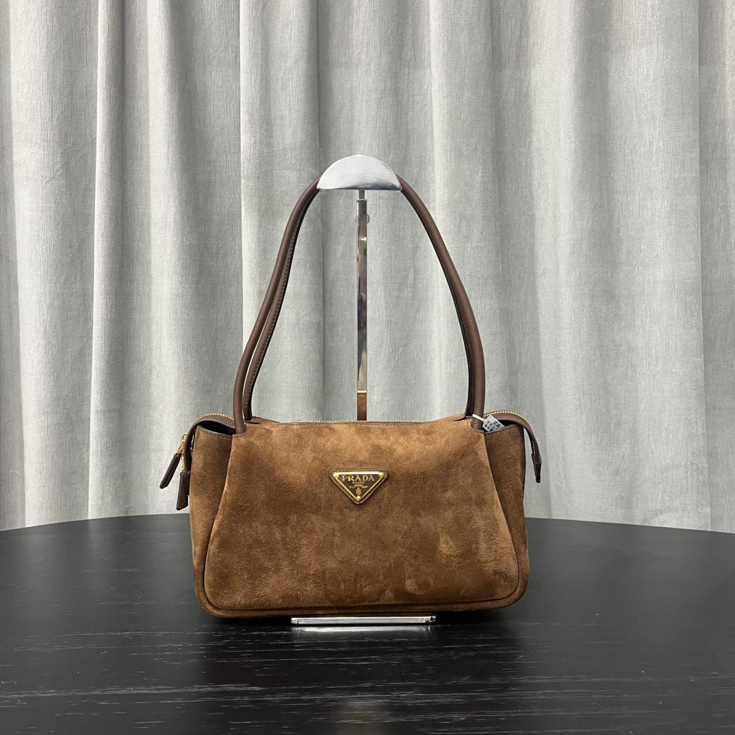 ＰＲＤＡ DARLING MEDIUM SUEDE LEATHER SHOULDER BAG