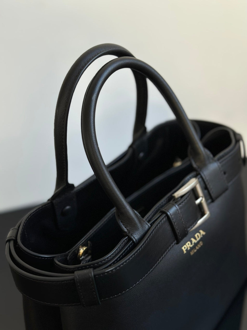 ＰＲＤＡ BUCKLE SMALL LEATHER HANDBAG WITH BELT
