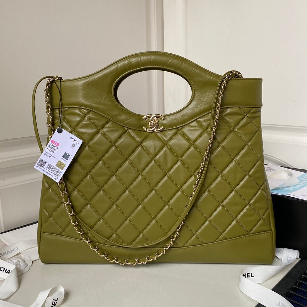 ＣＨＮＥＬ31 MINI SHOPPING BAG FIELD DRAB