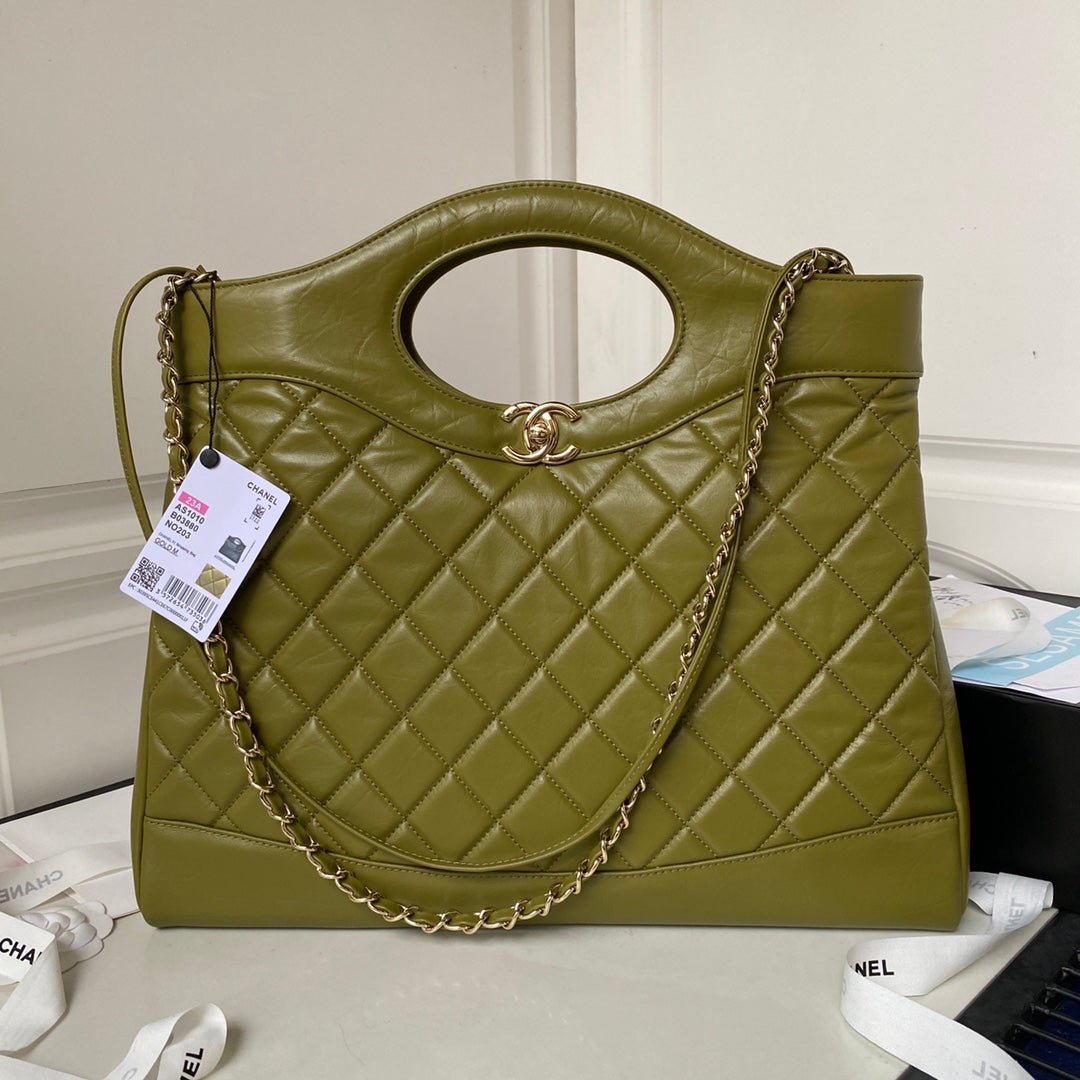 ＣＨＮＥＬ31 MINI SHOPPING BAG FIELD DRAB