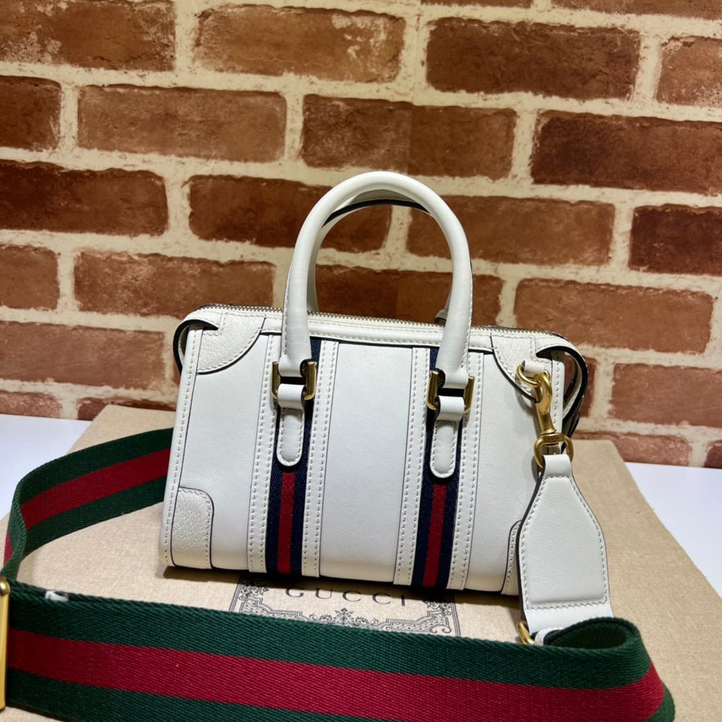 ＧＣＣＩGG SMALL TOP HANDLE BAG WHITE