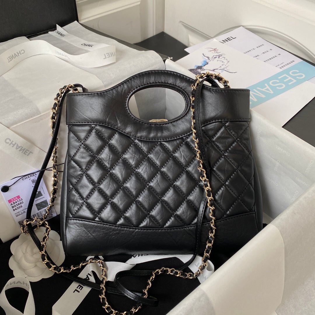ＣＨＮＥＬ31 MINI SHOPPING BAG BLACK