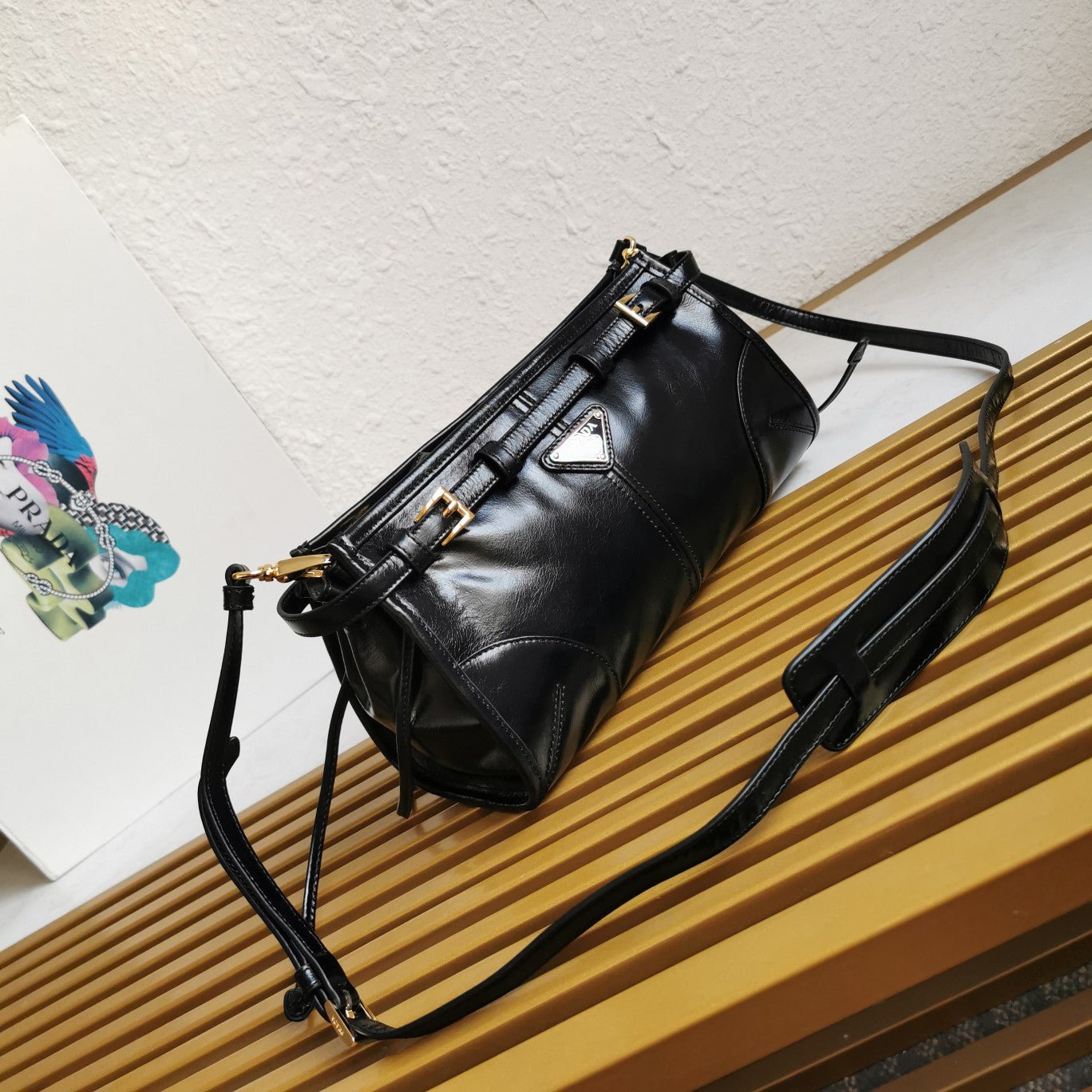 ＰＲＤＡ BONNIE SMALL LEATHER SHOULDER BAG