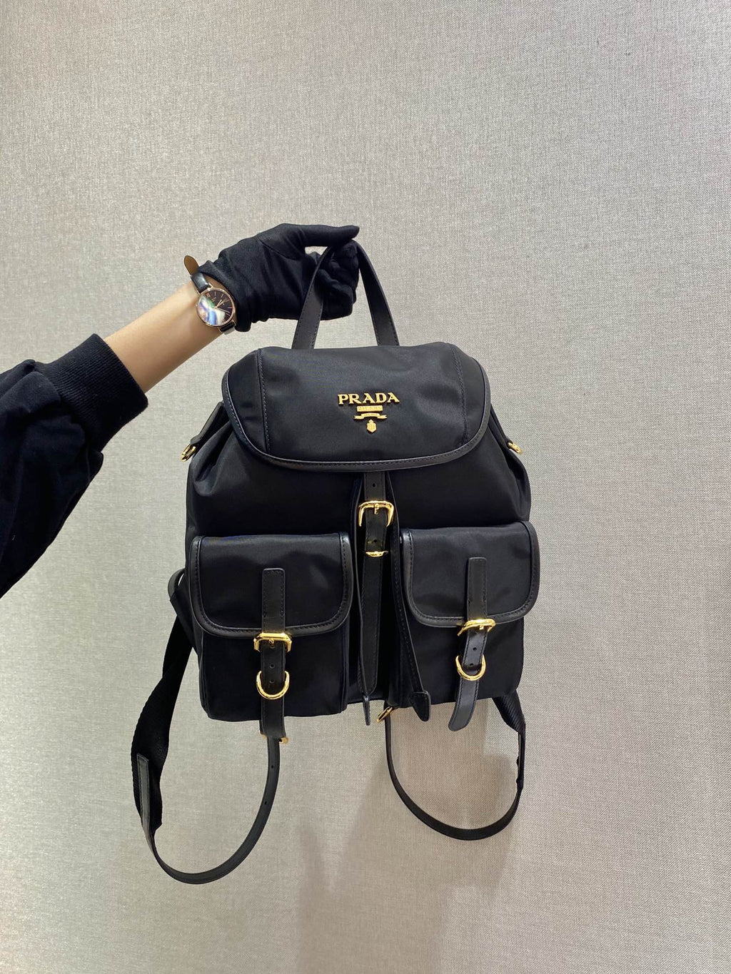 ＰＲＤＡ RE-NYLON BACKPACK BLACK