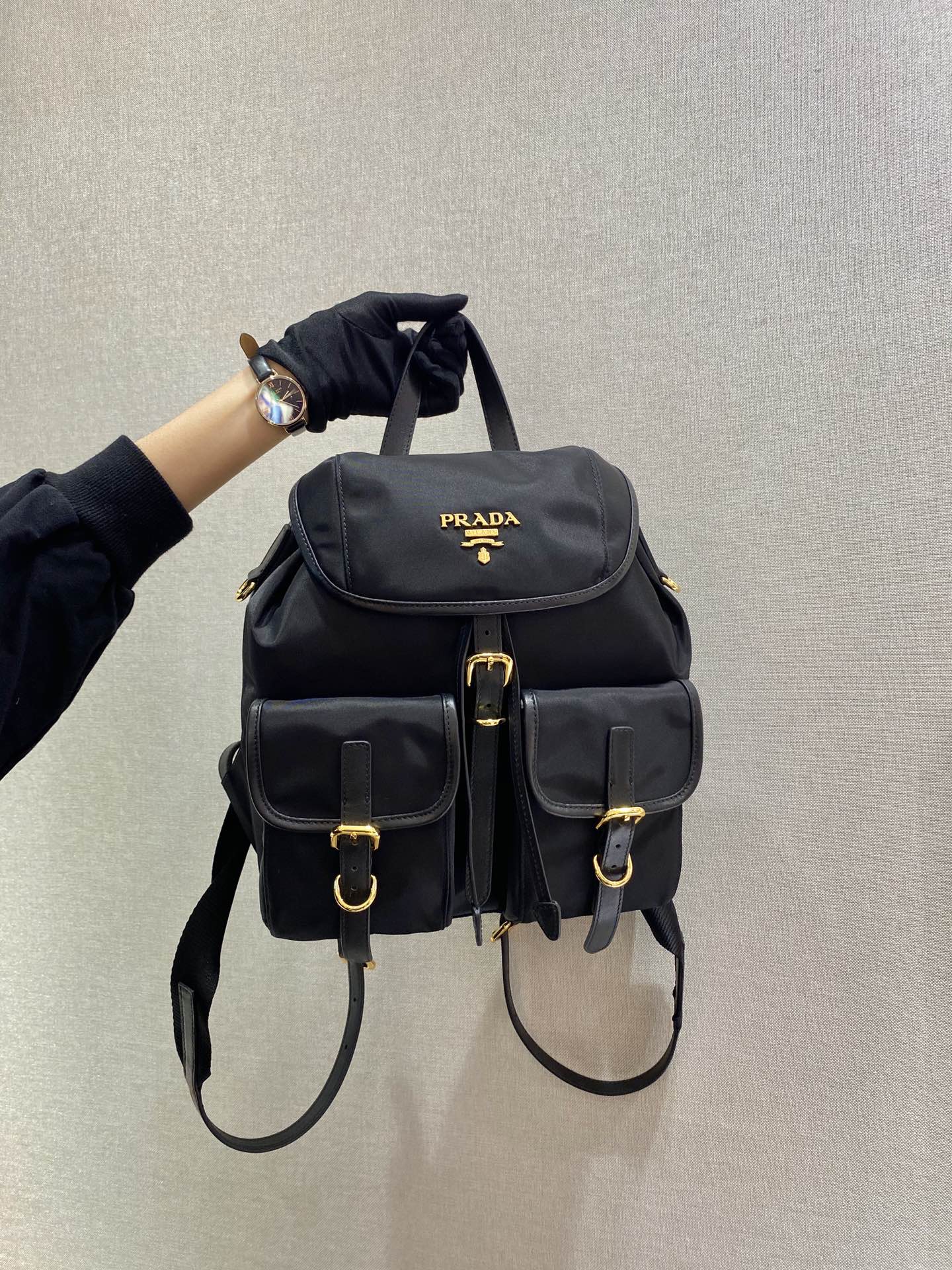 ＰＲＤＡ RE-NYLON BACKPACK BLACK