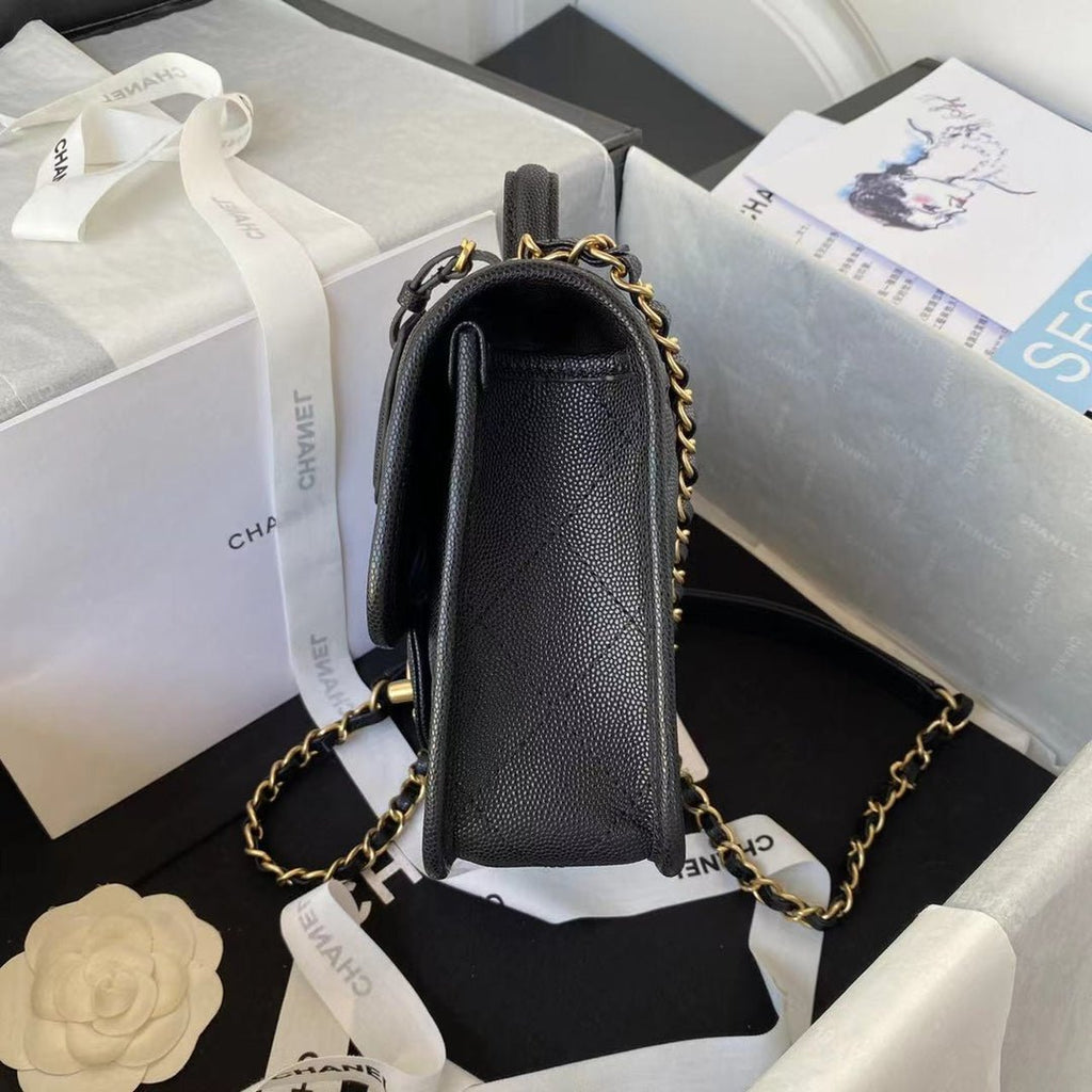 ＣＨＮＥＬ SMALL FLAP BAG WITH TOP HANDLE