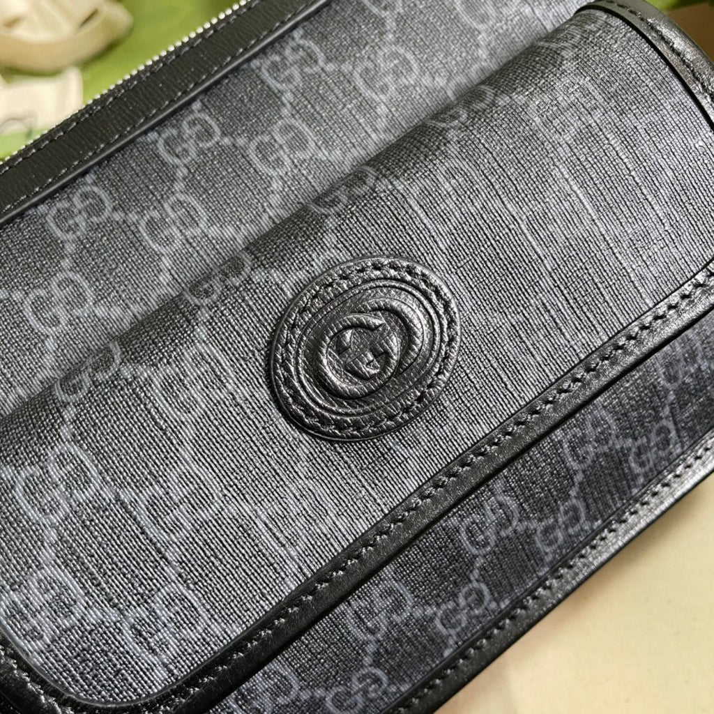 ＧＣＣＩRETRO GG SUPREME MESSENGER BAG BLACK
