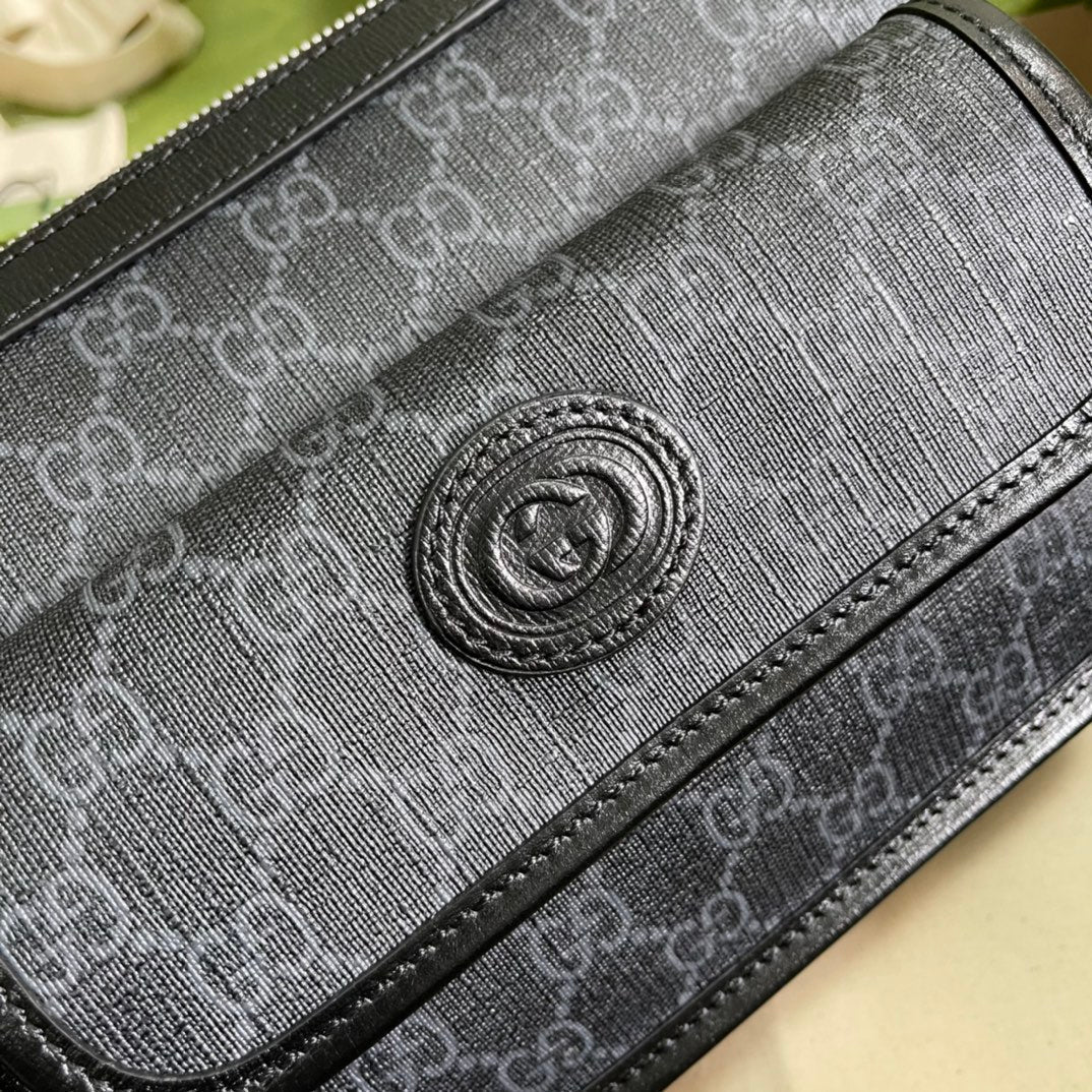 ＧＣＣＩRETRO GG SUPREME MESSENGER BAG BLACK
