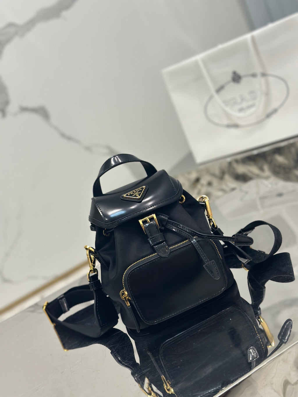 ＰＲＤＡ SMALL RE-NYLON BACKPACK