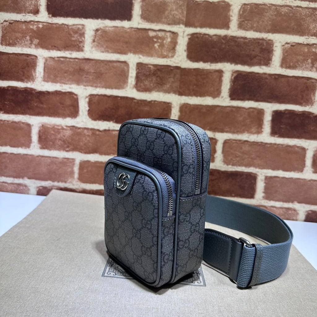 ＧＣＣＩOPHIDIA MINI SHOULDER BAG GG SUPREME GRAY