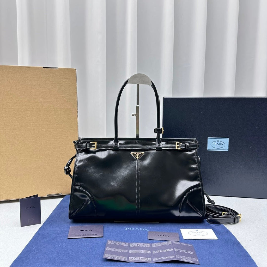 ＰＲＤＡ BONNIE EXTRA LARGE LEATHER HANDBAG