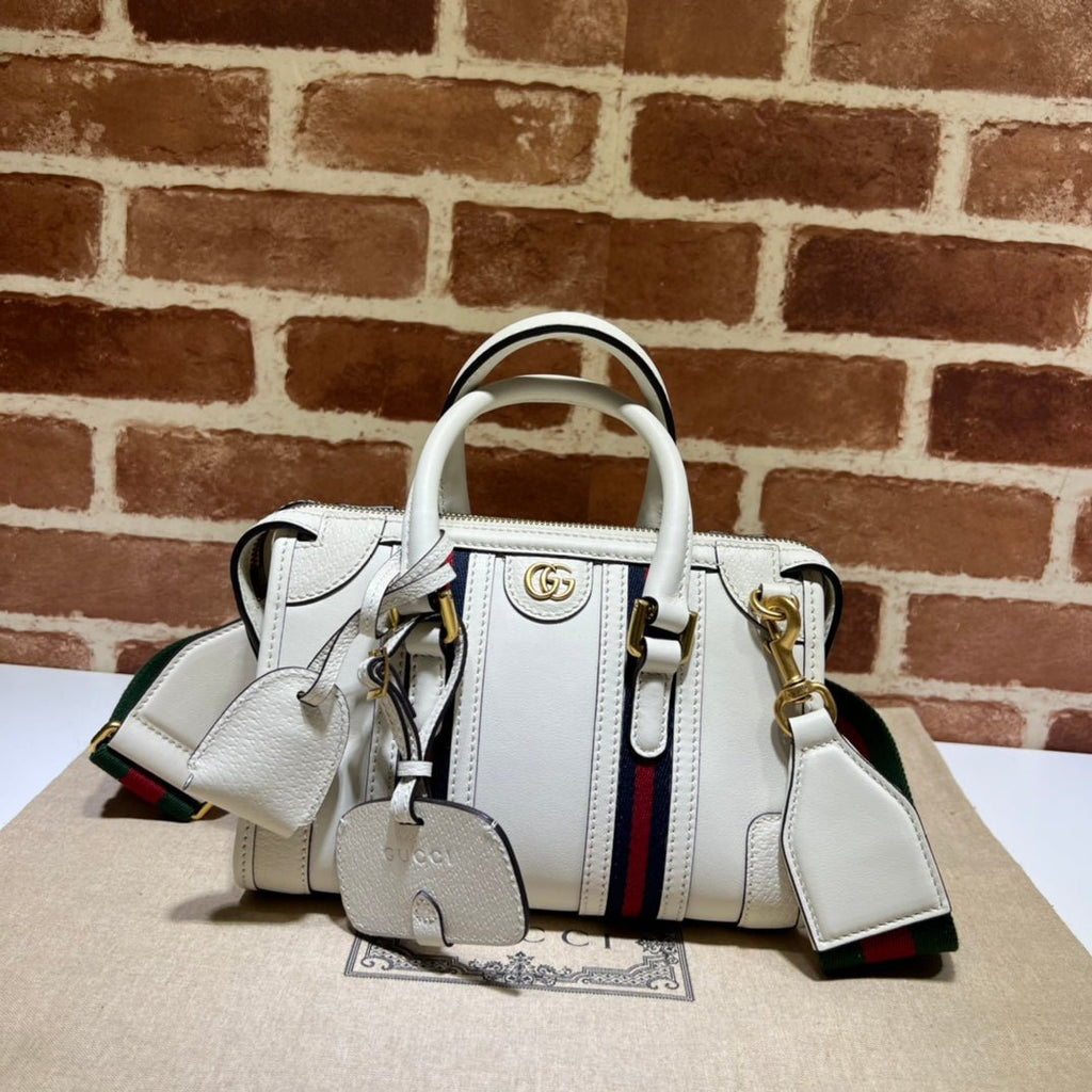 ＧＣＣＩGG SMALL TOP HANDLE BAG WHITE