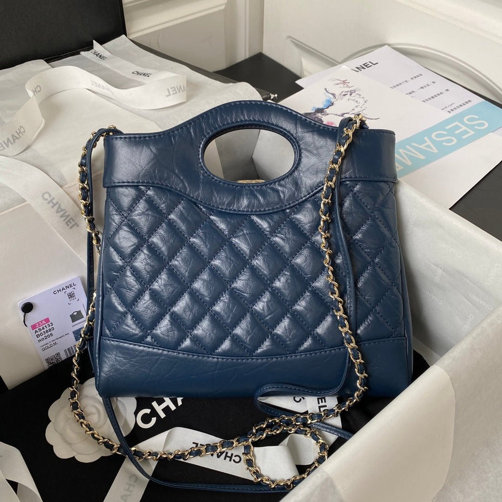 ＣＨＮＥＬ31 MINI SHOPPING BAG BLUE