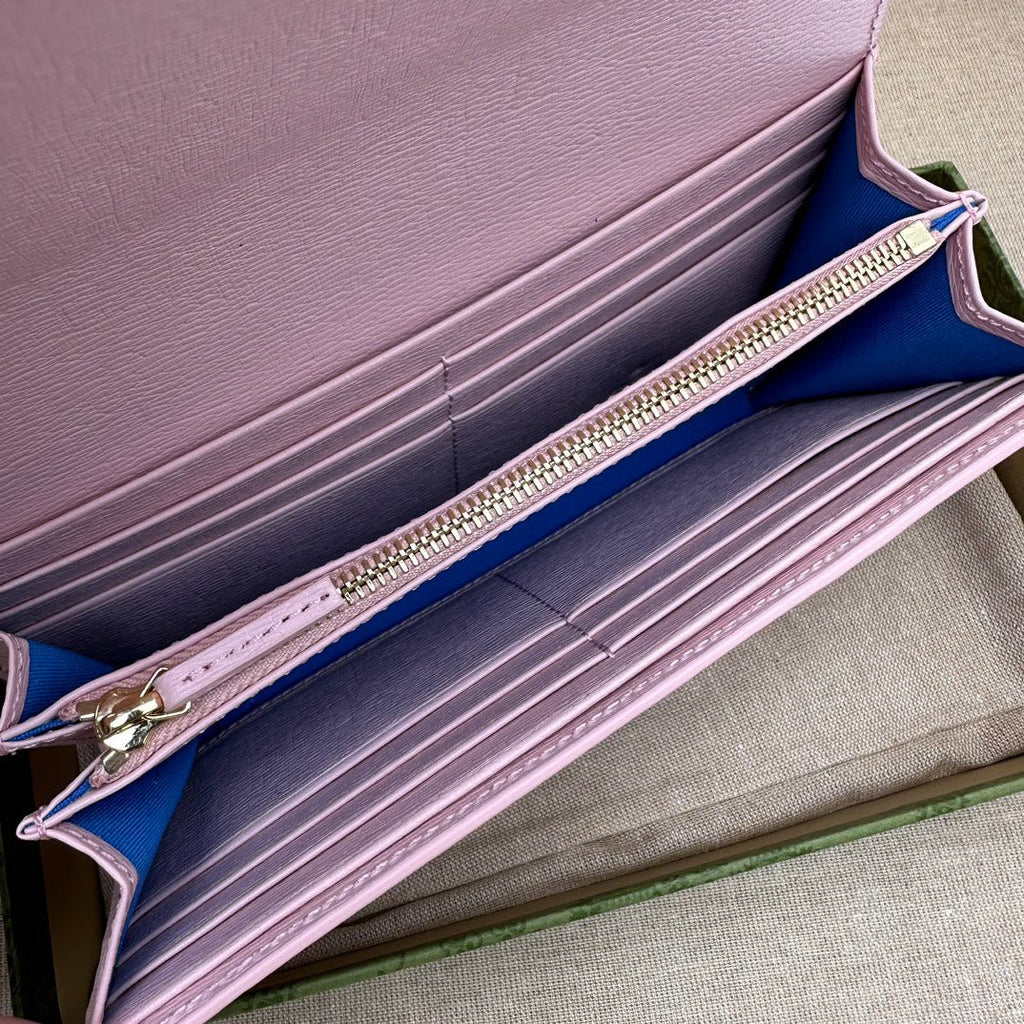 ＧＣＣＩCONTINENTAL WALLET PINK