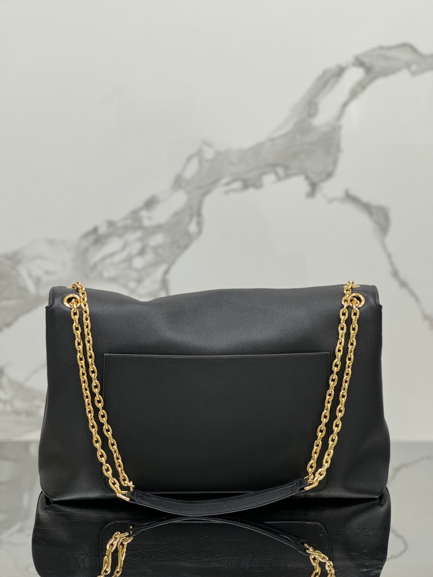 ＰＲＤＡ DOUX LARGE LEATHER SHOULDER BAG BLACK