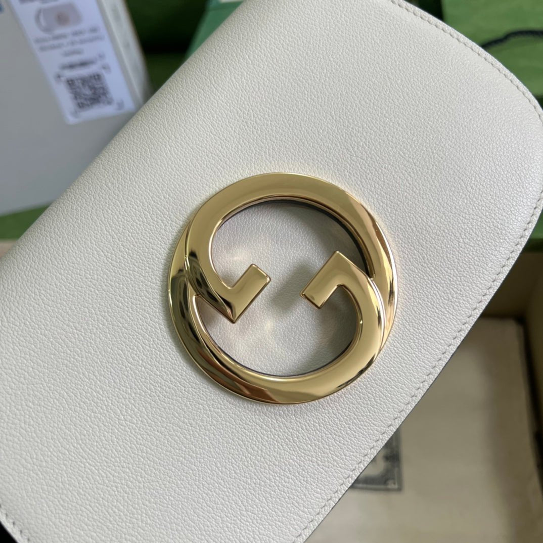 ＧＣＣＩBLONDIE LEATHER SHOULDER BAG WHITE