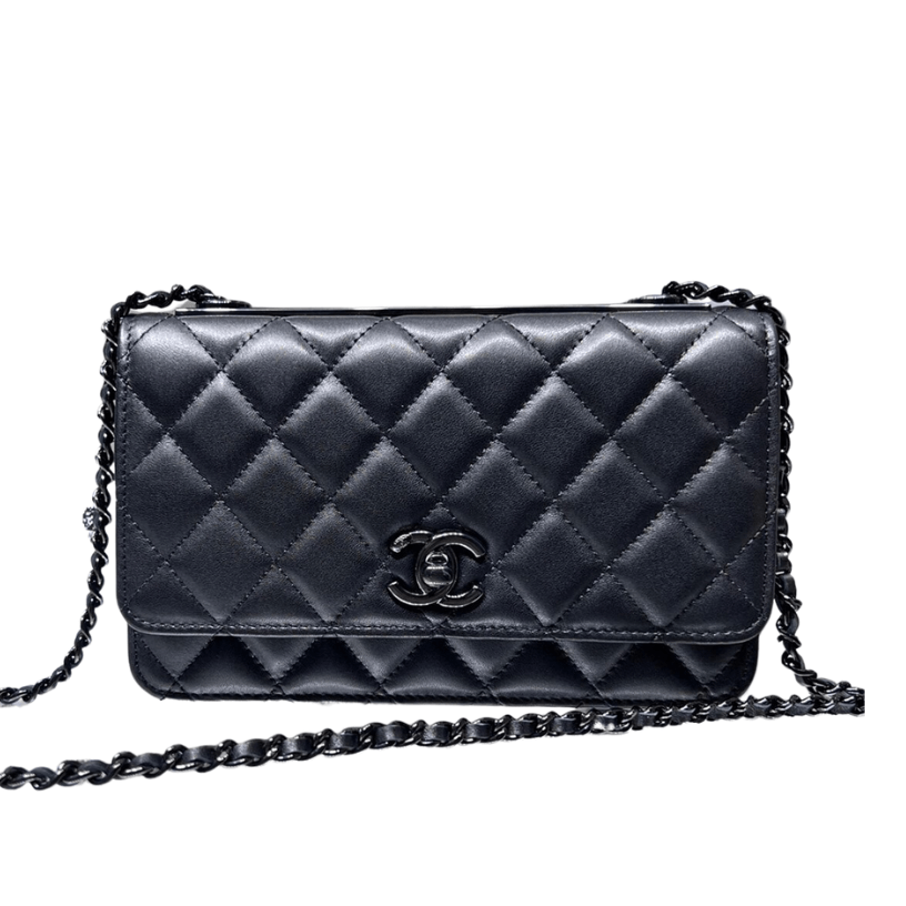 ＣＨＮＥＬ WALLET ON CHAIN BLACK