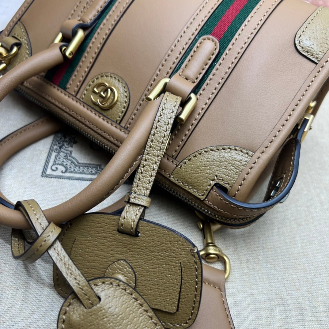 ＧＣＣＩGG SMALL TOP HANDLE BAG TAUPE BROWN