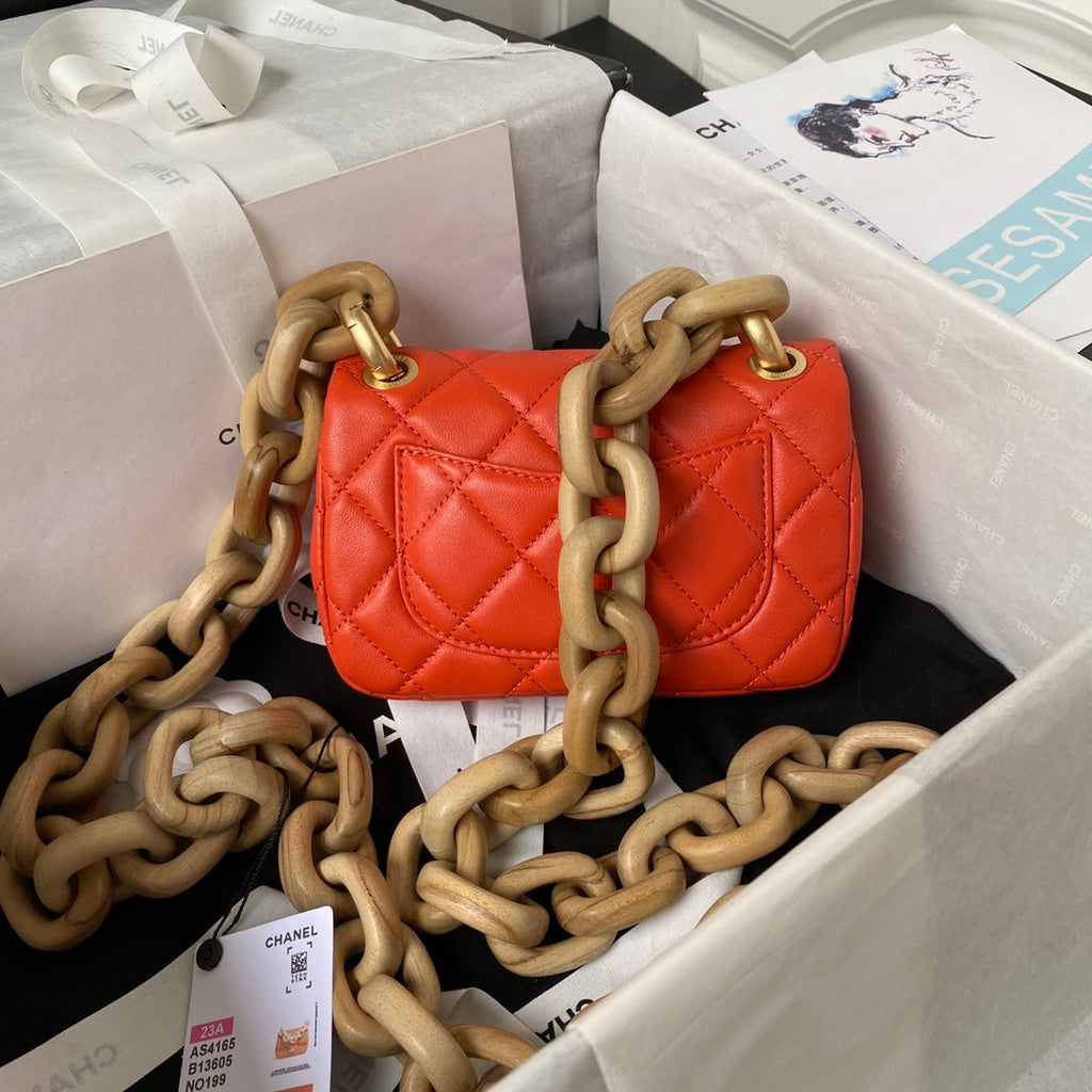 ＣＨＮＥＬ MINI FLAP BAG RED