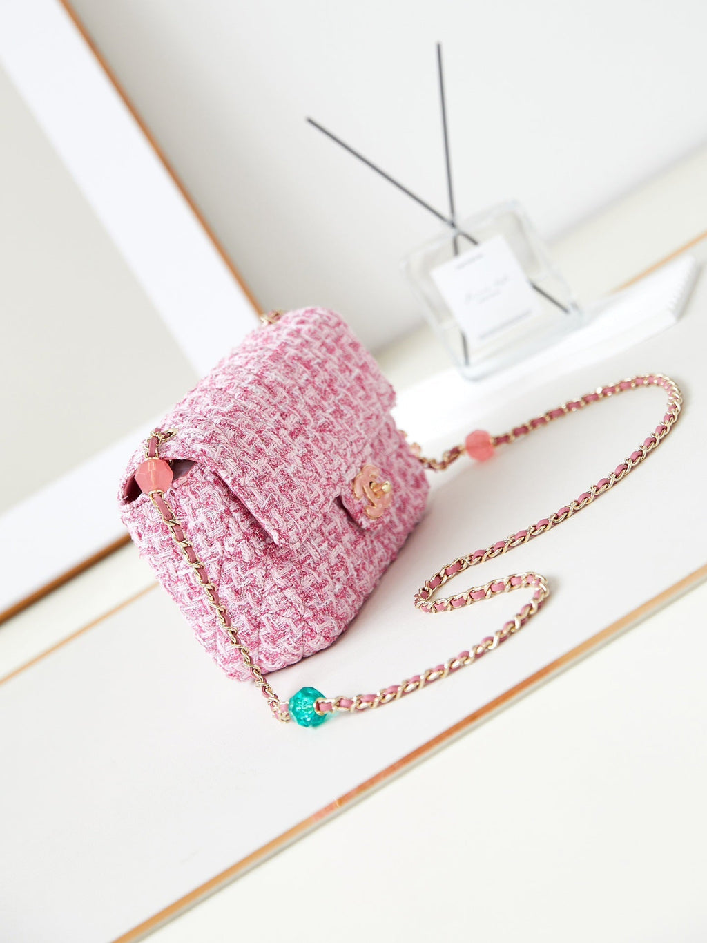 ＣＨＮＥＬTWEED CROSSBODY BAG PINK