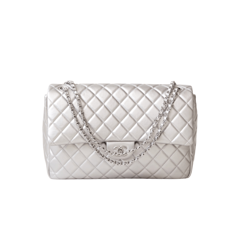 ＣＨＮＥＬFLAP SHOULDER BAG SILVER
