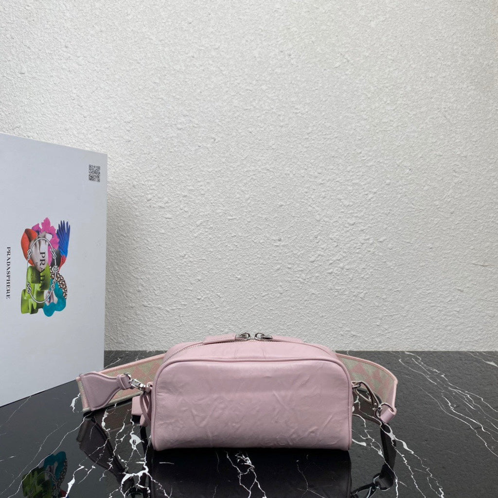 ＰＲＤＡ NAPPA ANTIQUE MULTI-POCKET SHOULDER BAG LIGHT PINK
