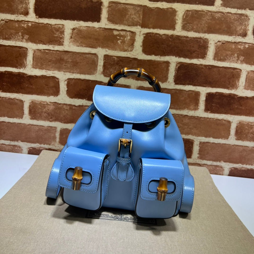 ＧＣＣＩSMALL BAMBOO BACKPACK BLUE