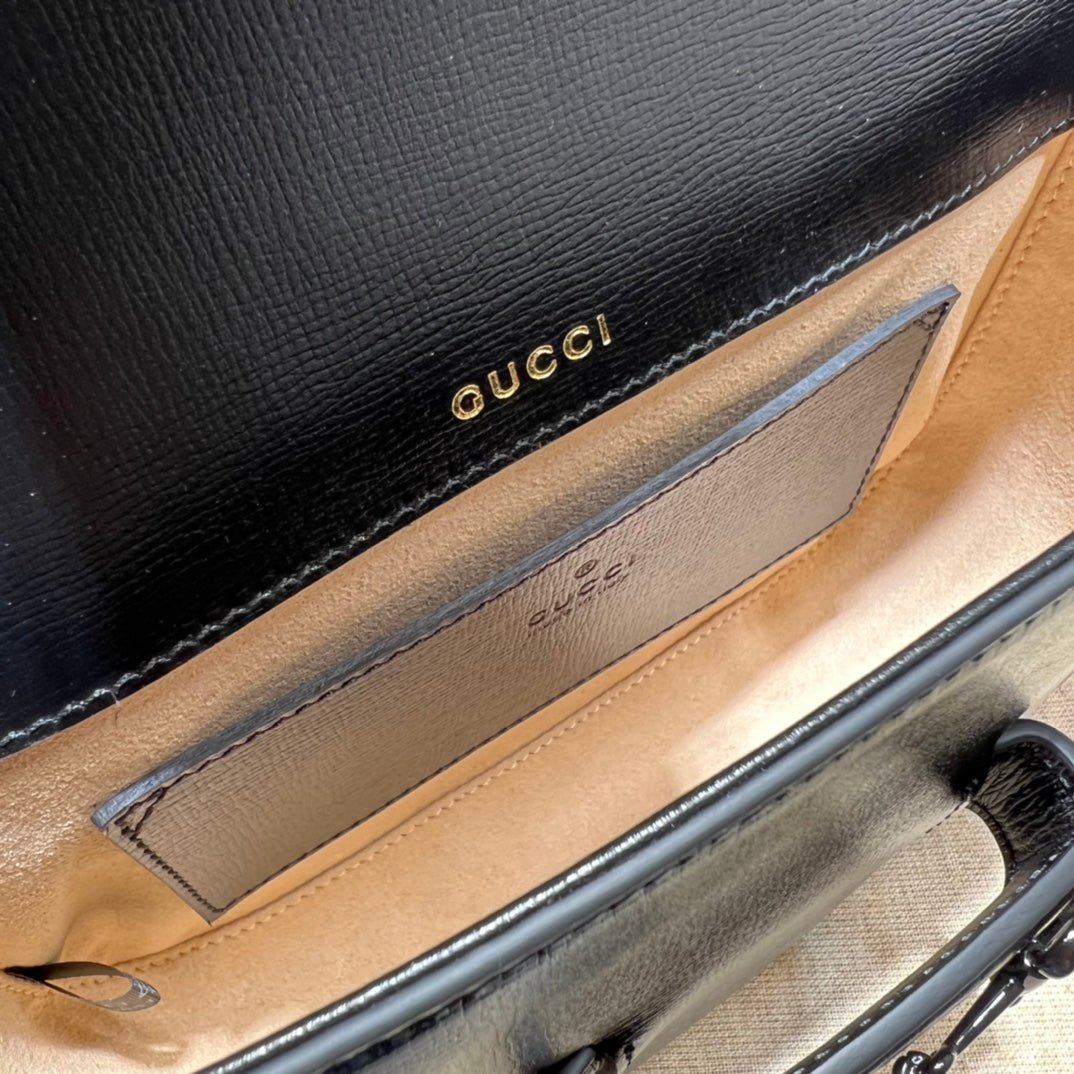 ＧＣＣＩHORSEBIT 1955 SHOULDER SMALL BAG BLACK