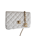 ＣＨＮＥＬ19 WALLET ON CHAIN WHITE